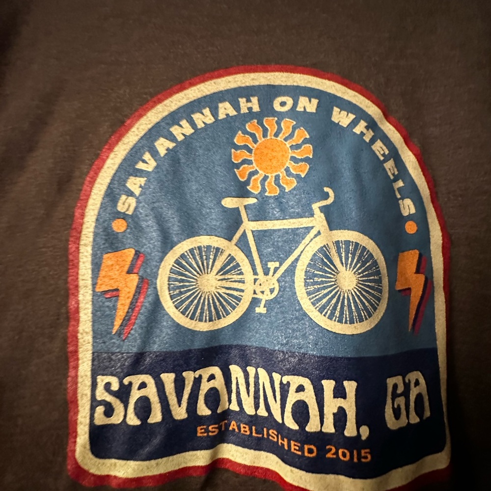Next Level Apparel Brown Bicycle Graphic Tee